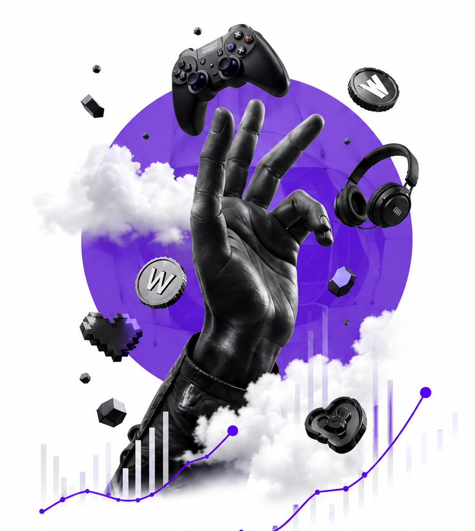 Gaming market illustration